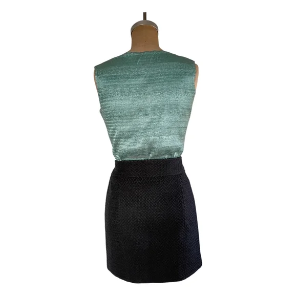 Banana Republic Textured Black Mini Skirt - Picture 6 of 9